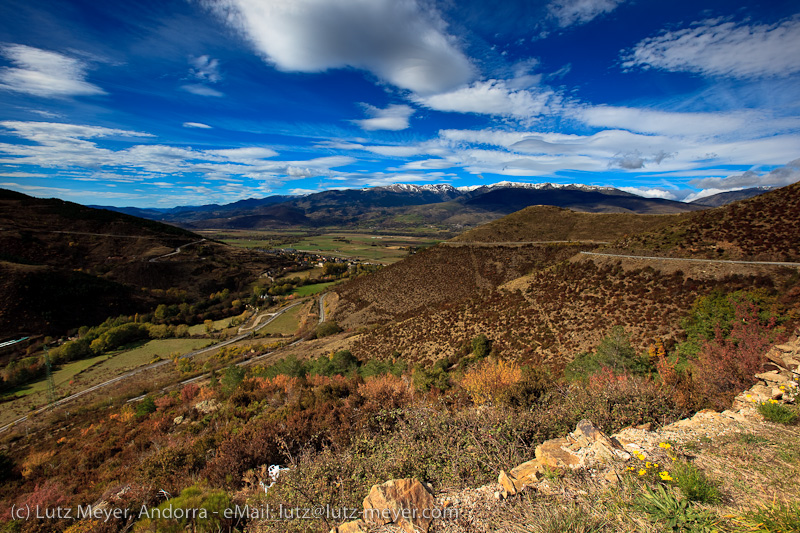 The Pyrenees, autumn landscape of La Cerdanya, Catalunya