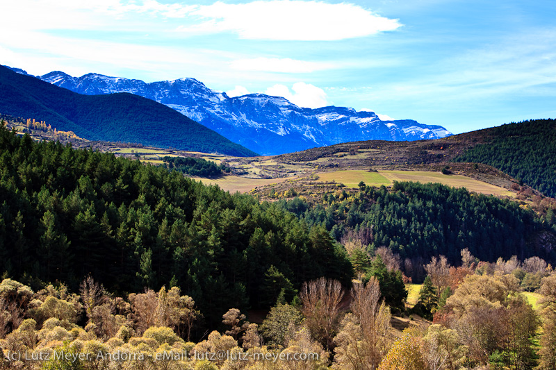 Autumn landscape of Serra Moixero, Cerdanya, Catalunya