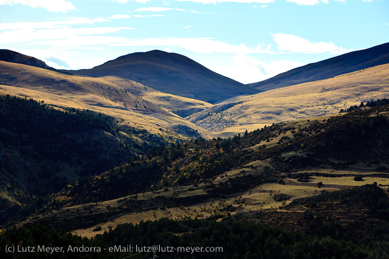 Autumn landscape of Serra Moixero, Cerdanya, Catalunya