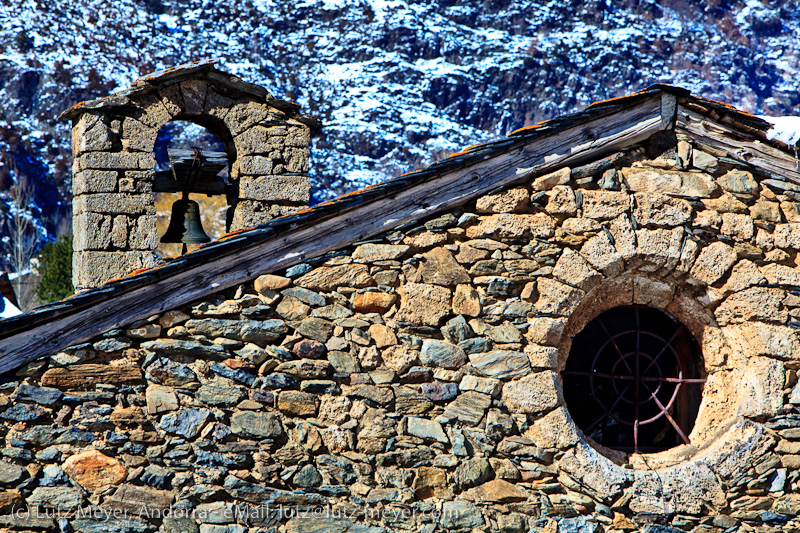 Andorra history: Rural buildings at La Cortinada, Vallnord, Andorra, Pyrenees