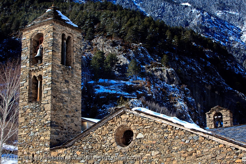 Andorra history: Rural buildings at La Cortinada, Vallnord, Andorra, Pyrenees