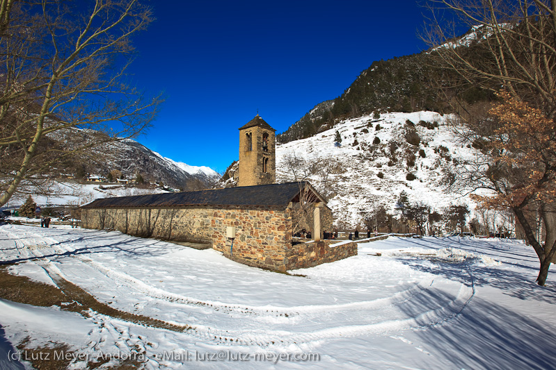 Andorra history: Rural buildings at La Cortinada, Vallnord, Andorra, Pyrenees