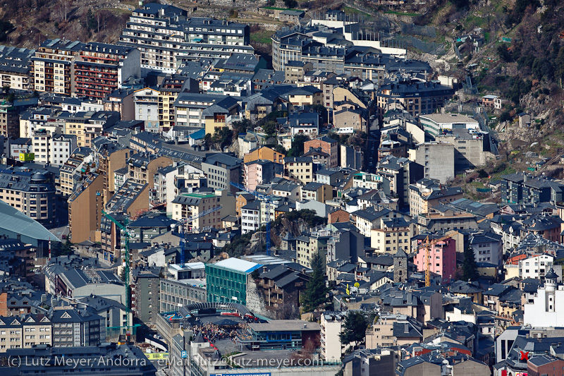 Andorra city view: Andorra la Vella uptown