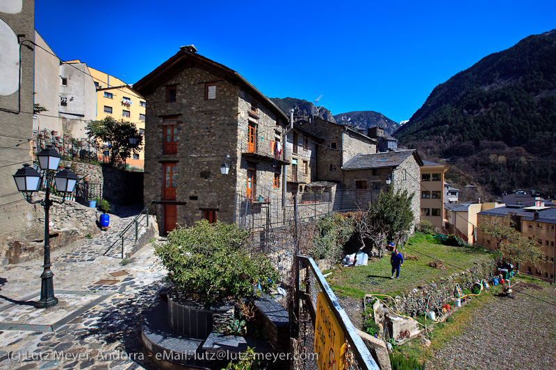 Andorra history: Old houses. Engordany