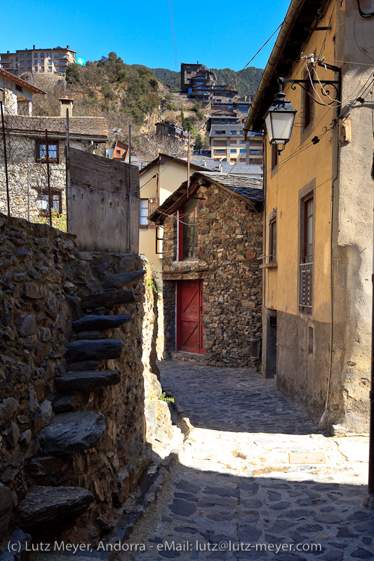 Andorra history: Old houses. Engordany