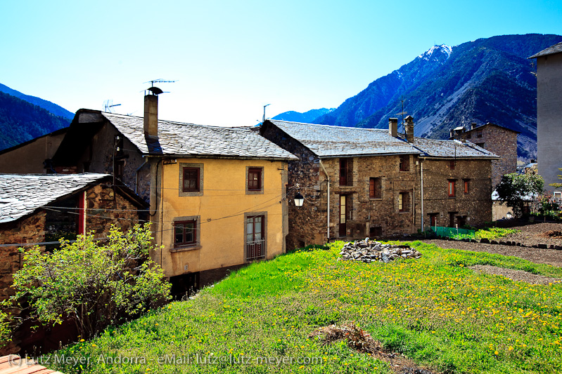 Andorra history: Old houses. Engordany