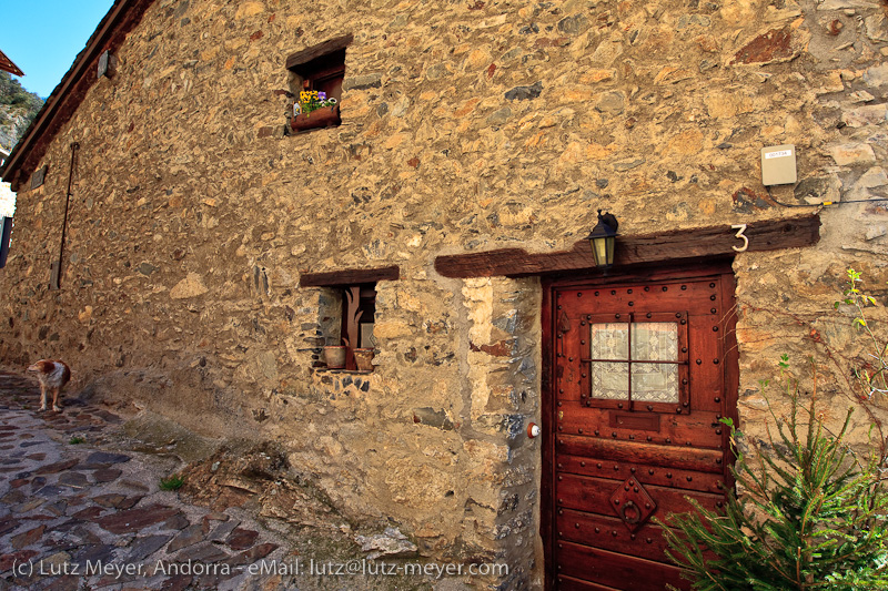 Andorra history: Old houses. Engordany