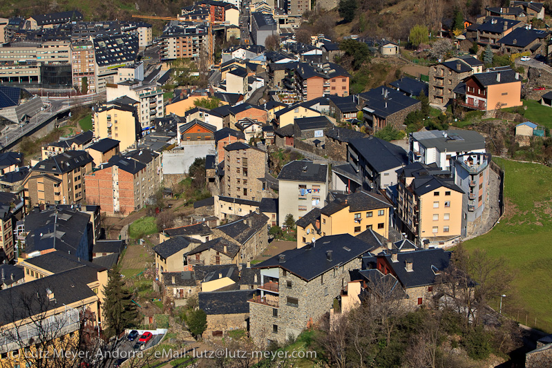 Andorra history: Old houses. Engordany