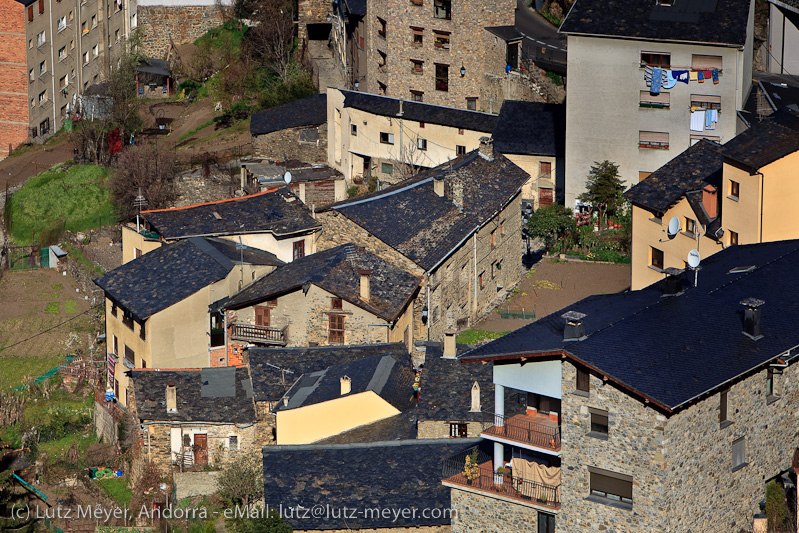 Andorra history: Old houses. Engordany