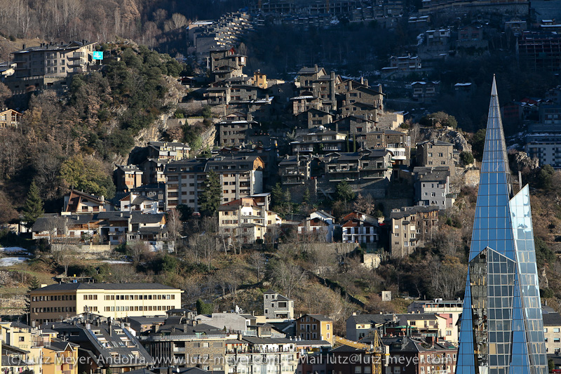 City view from Cami Falguero, Escaldes